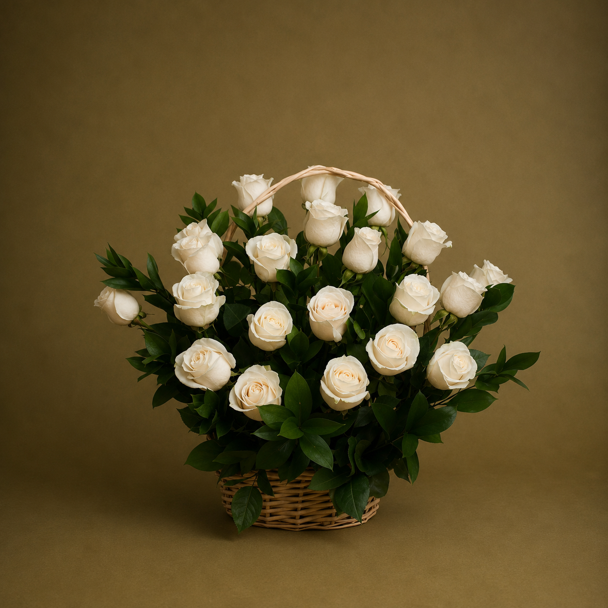 Witte Rozen Boeket