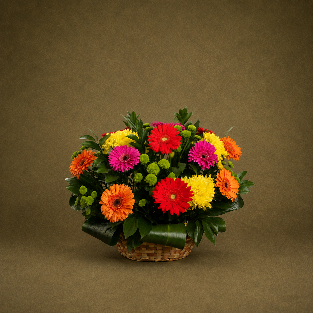Panier avec Gerberas