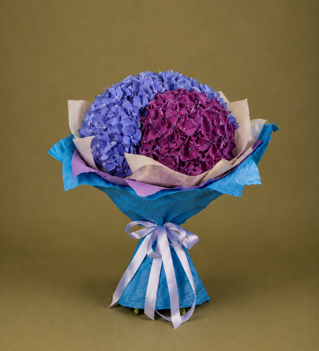 Bouquet d'hortensias