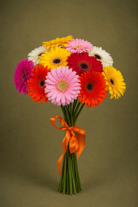 12 Gerbera's