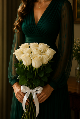 11 Roses blanches